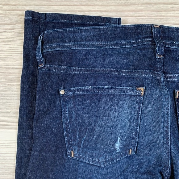 ANTHROPOLOGIE lightly distressed straight leg jeans size 27 - Picture 14 of 16